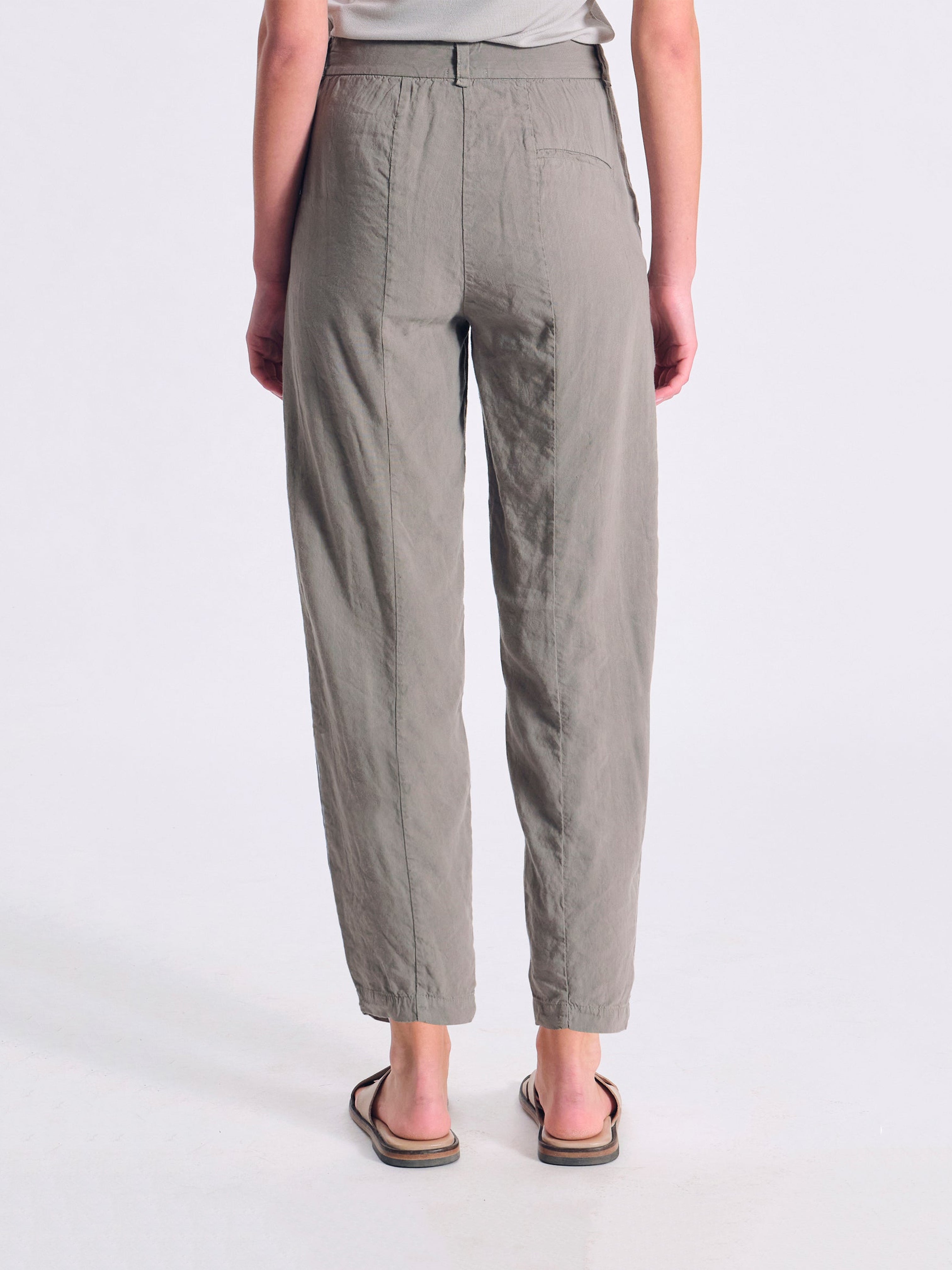 LINEN BLEND PANT GREY