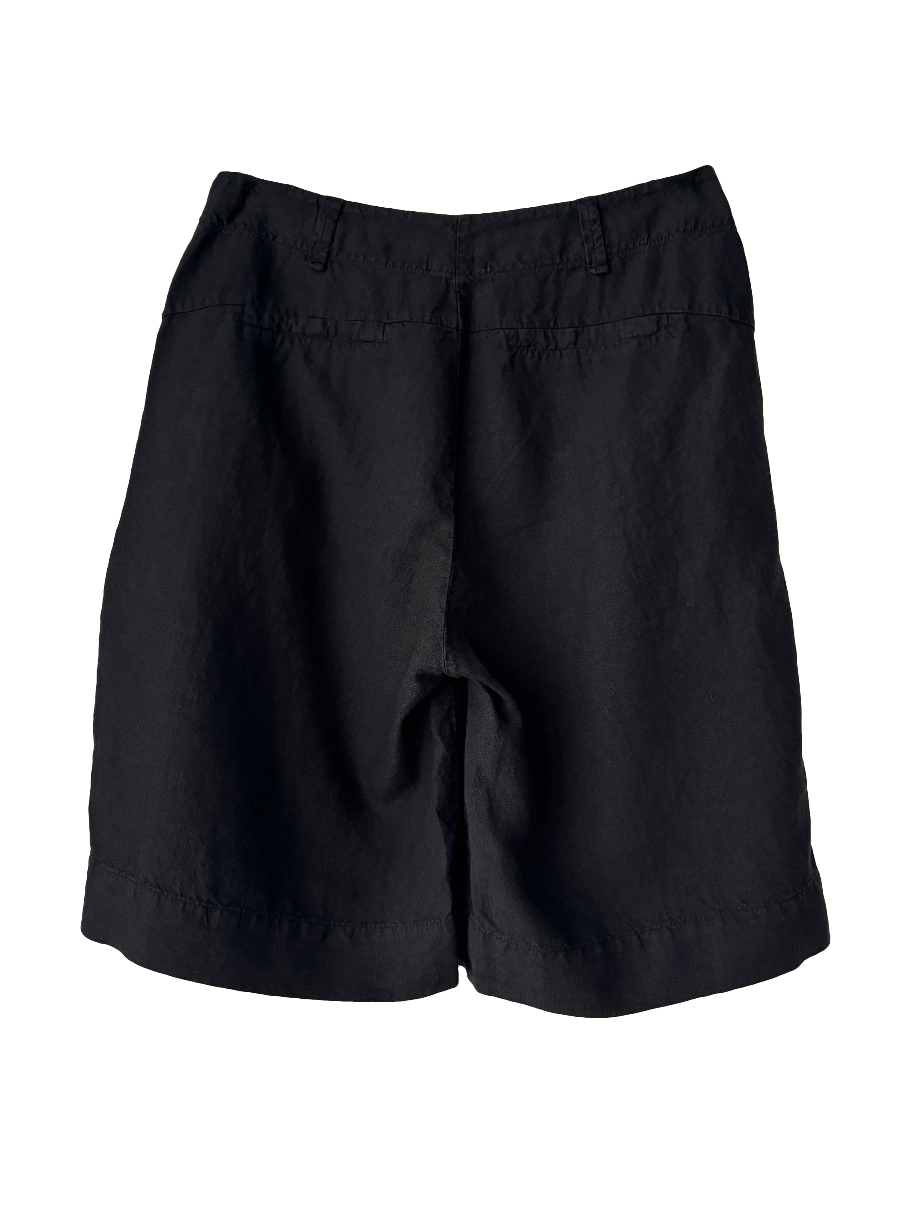 CLASSIC LINEN SHORT BLACK