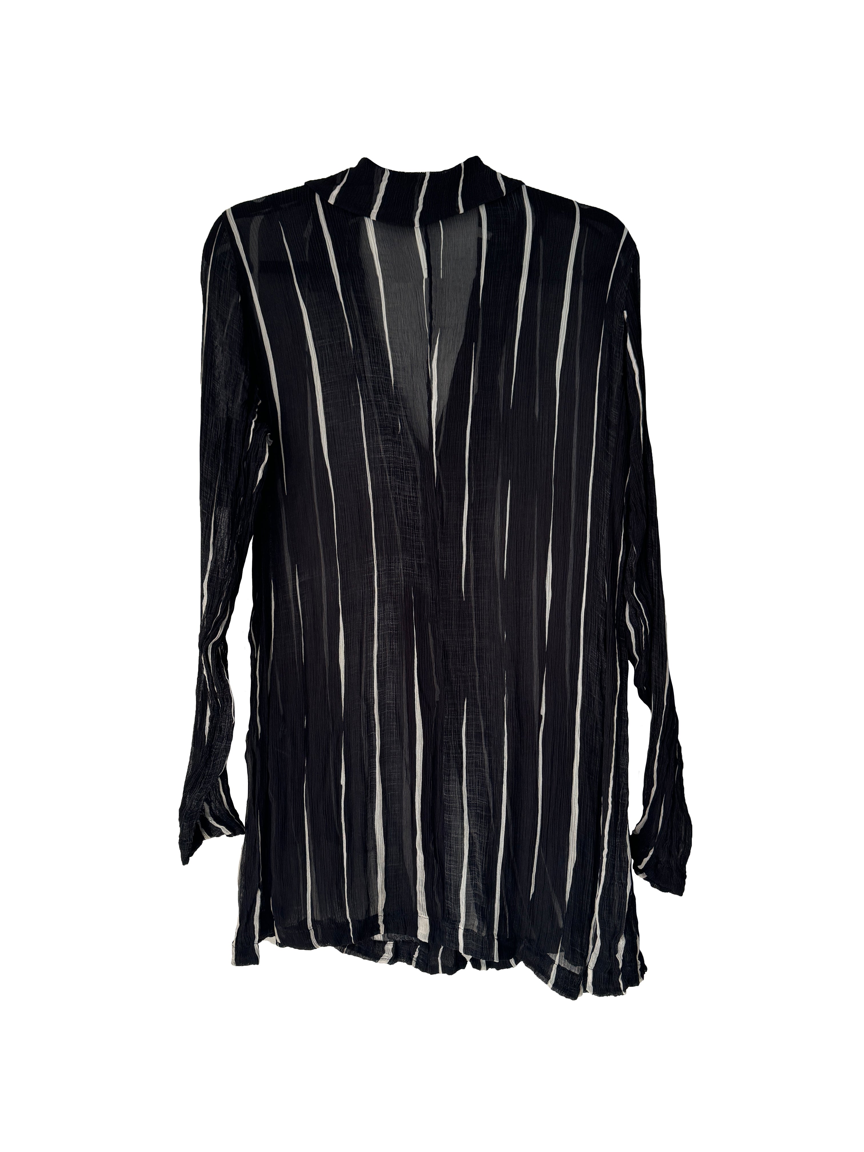 STRIPE JACKET BLACK