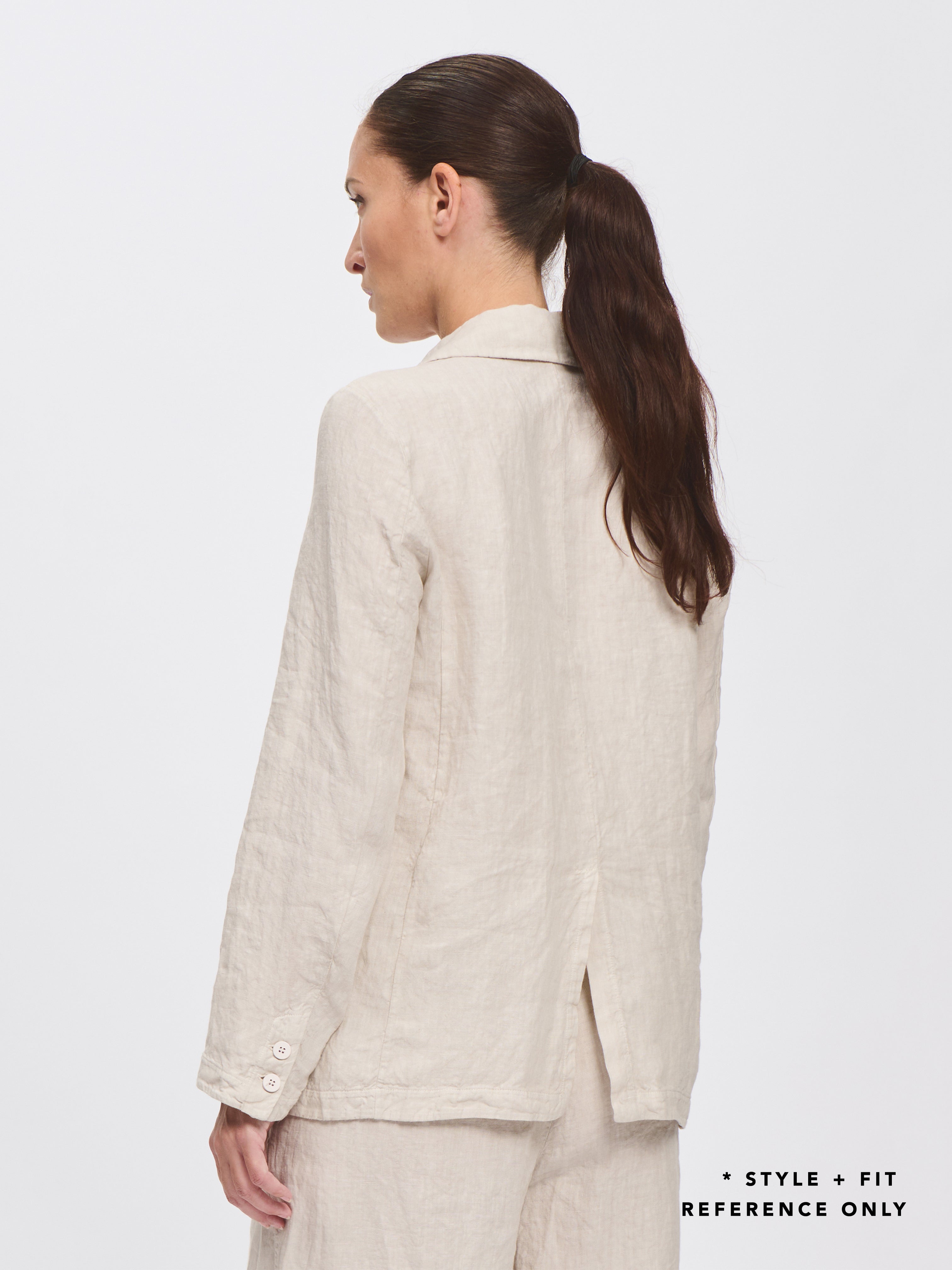 LINEN JACKET BLACK