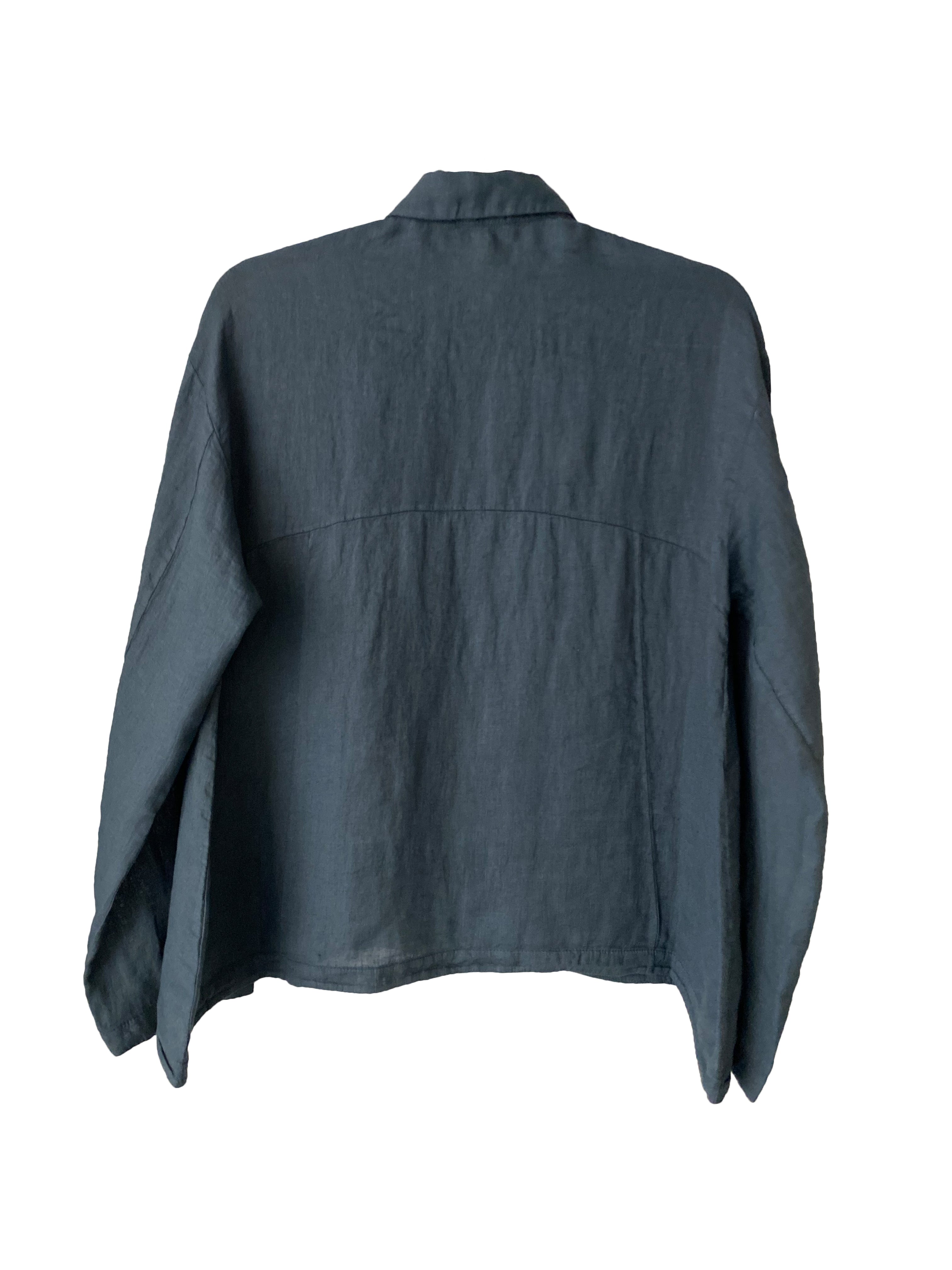 LINEN SHIRT BLUE SLATE