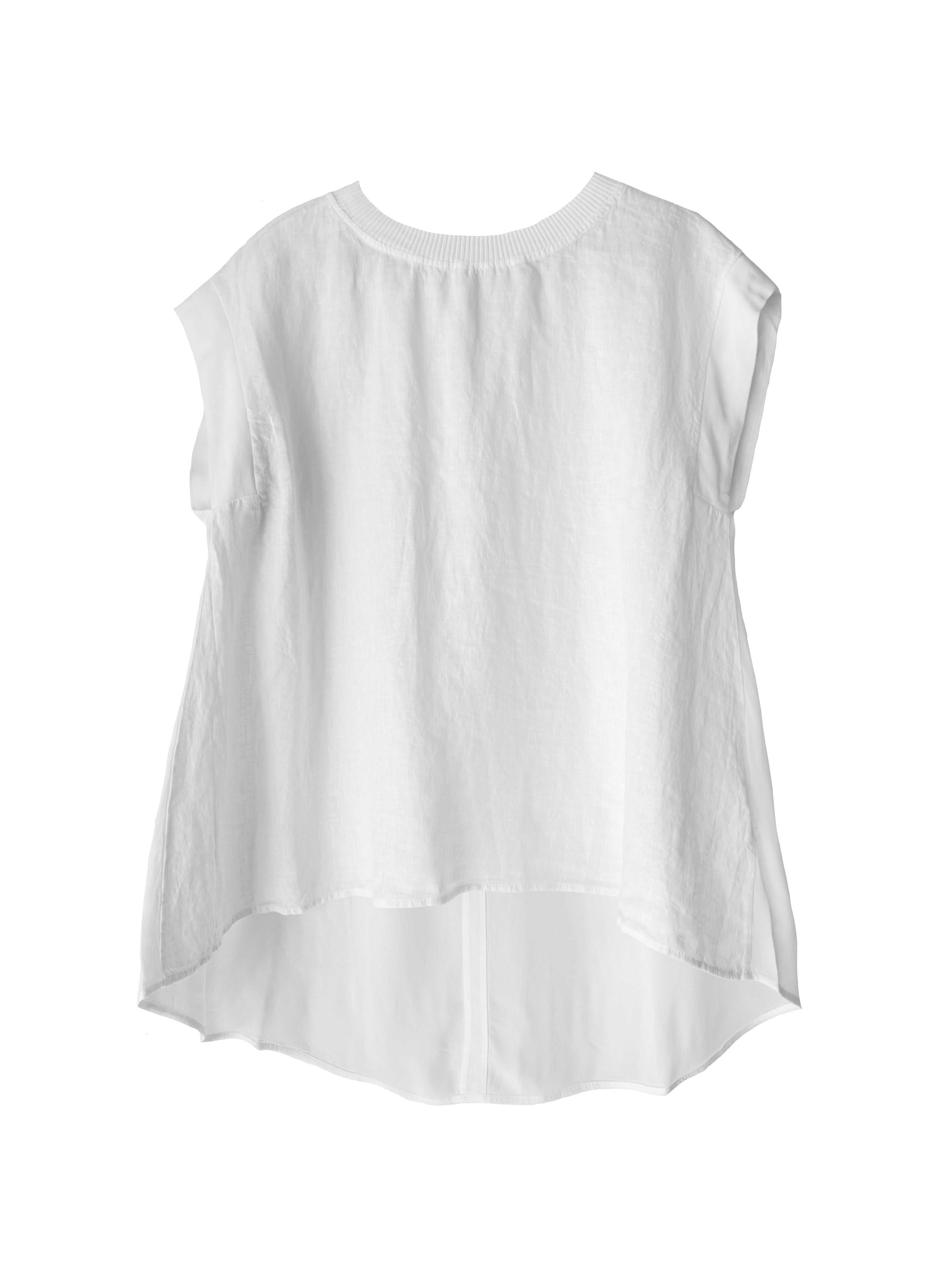 LINEN TOP WHITE