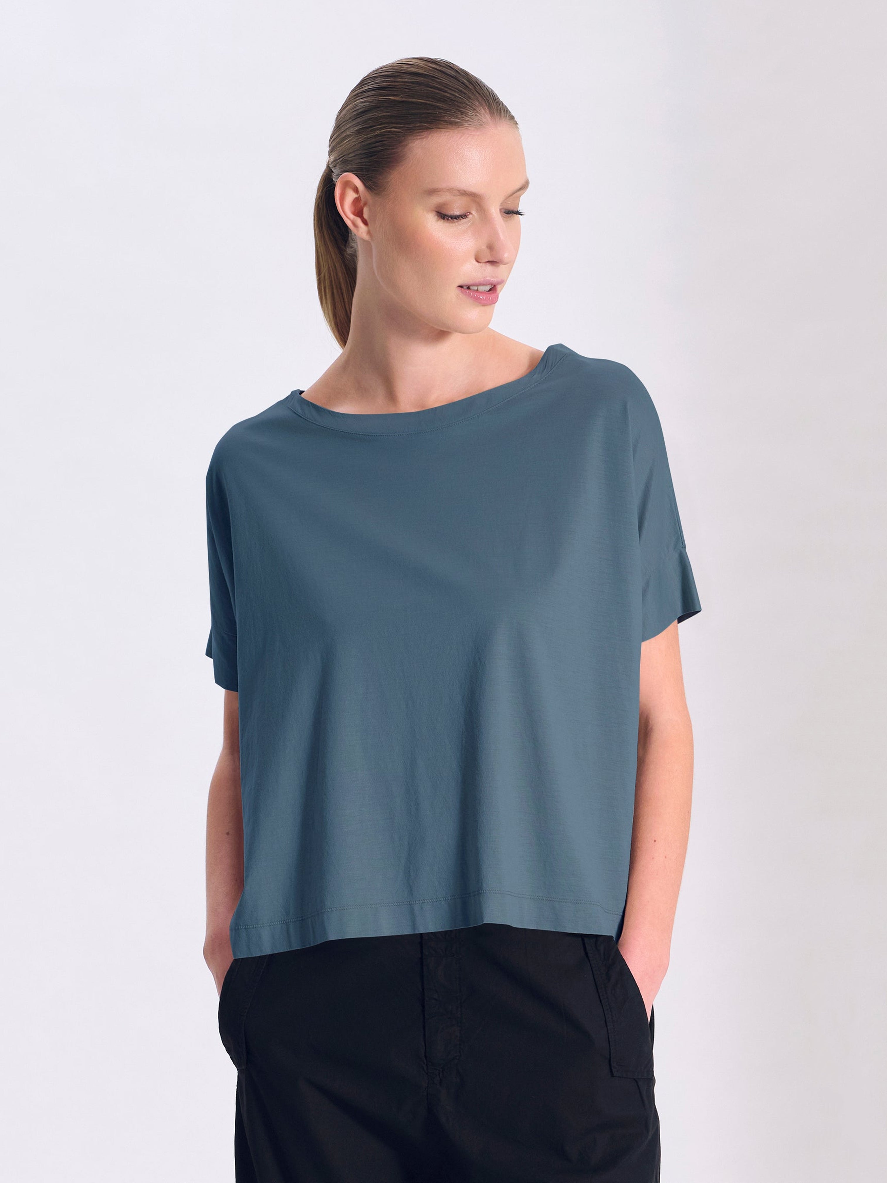BOXY TEE BLUE SLATE