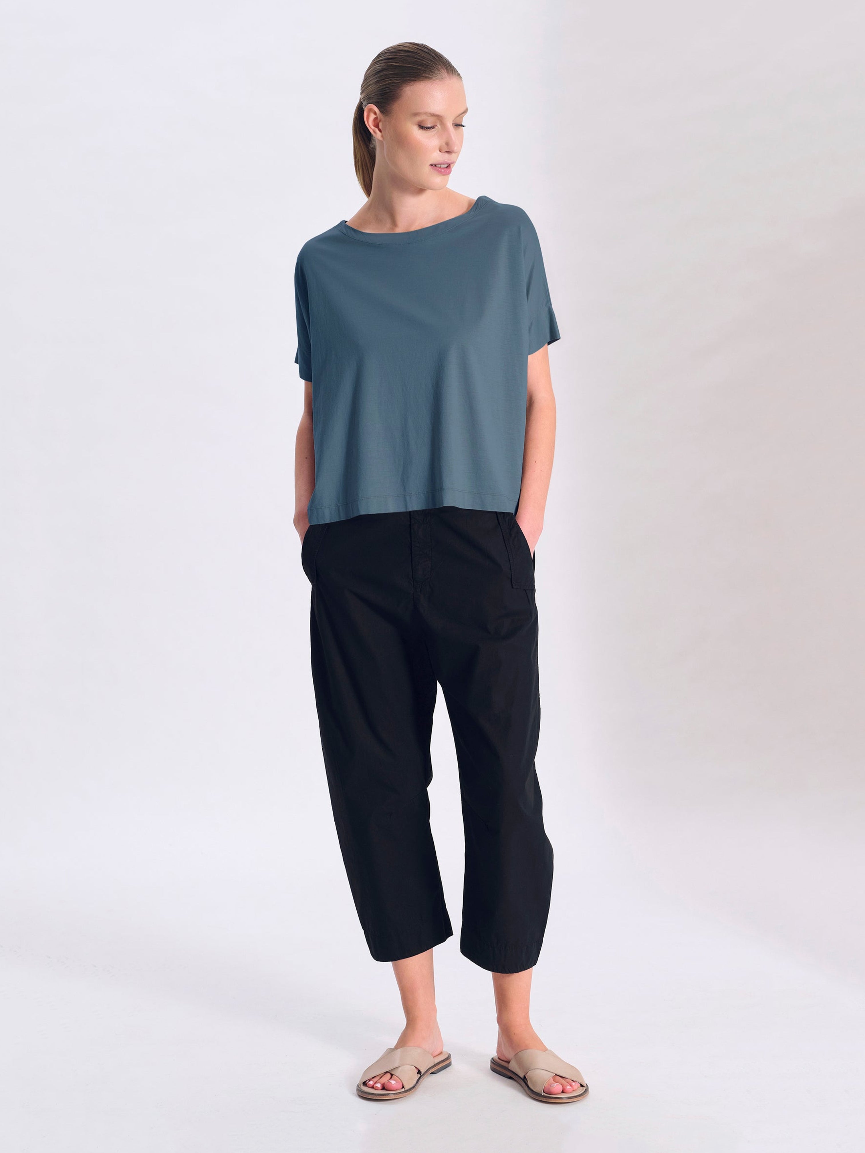 BOXY TEE BLUE SLATE