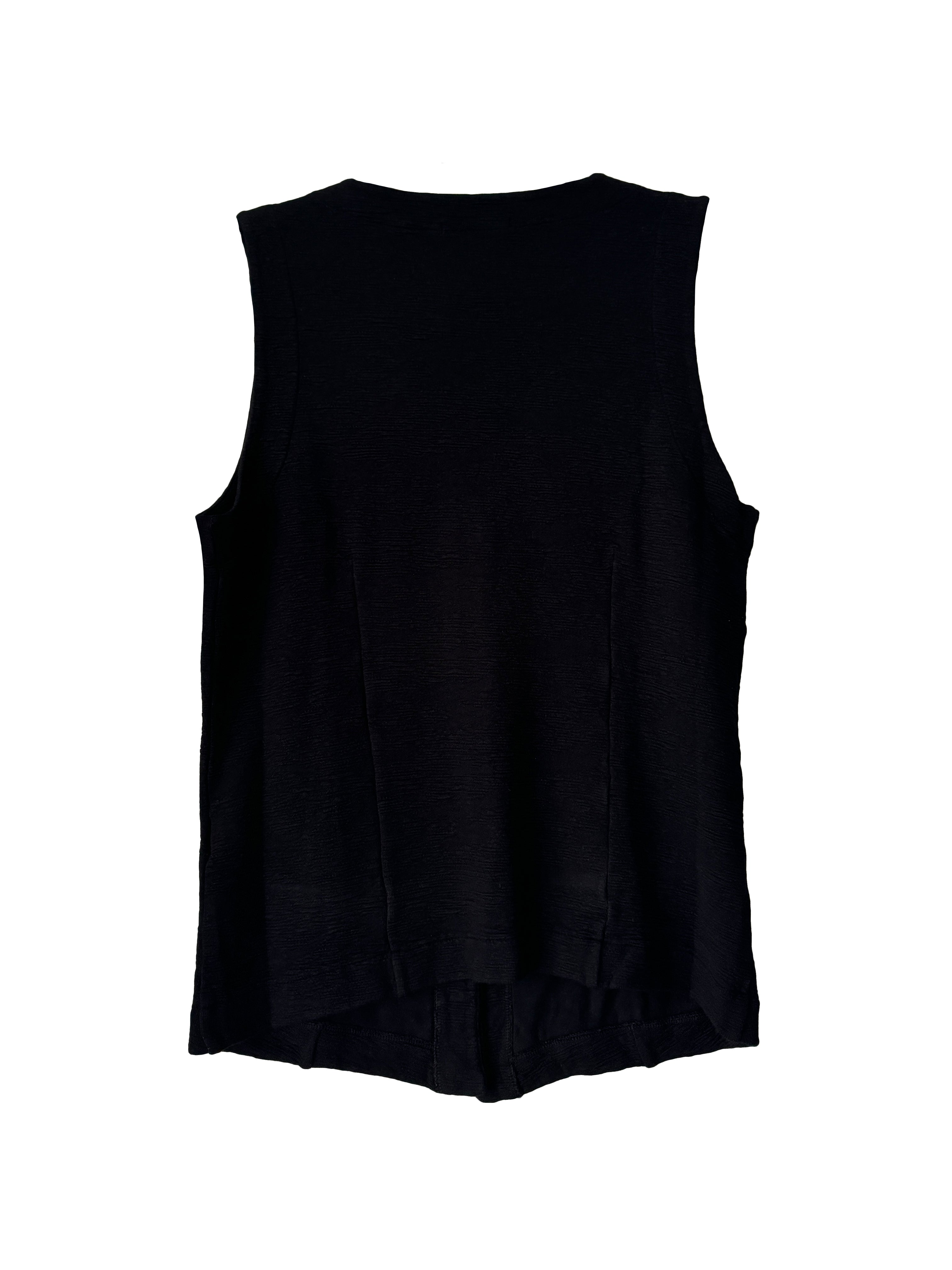 JACQUARD VEST BLACK