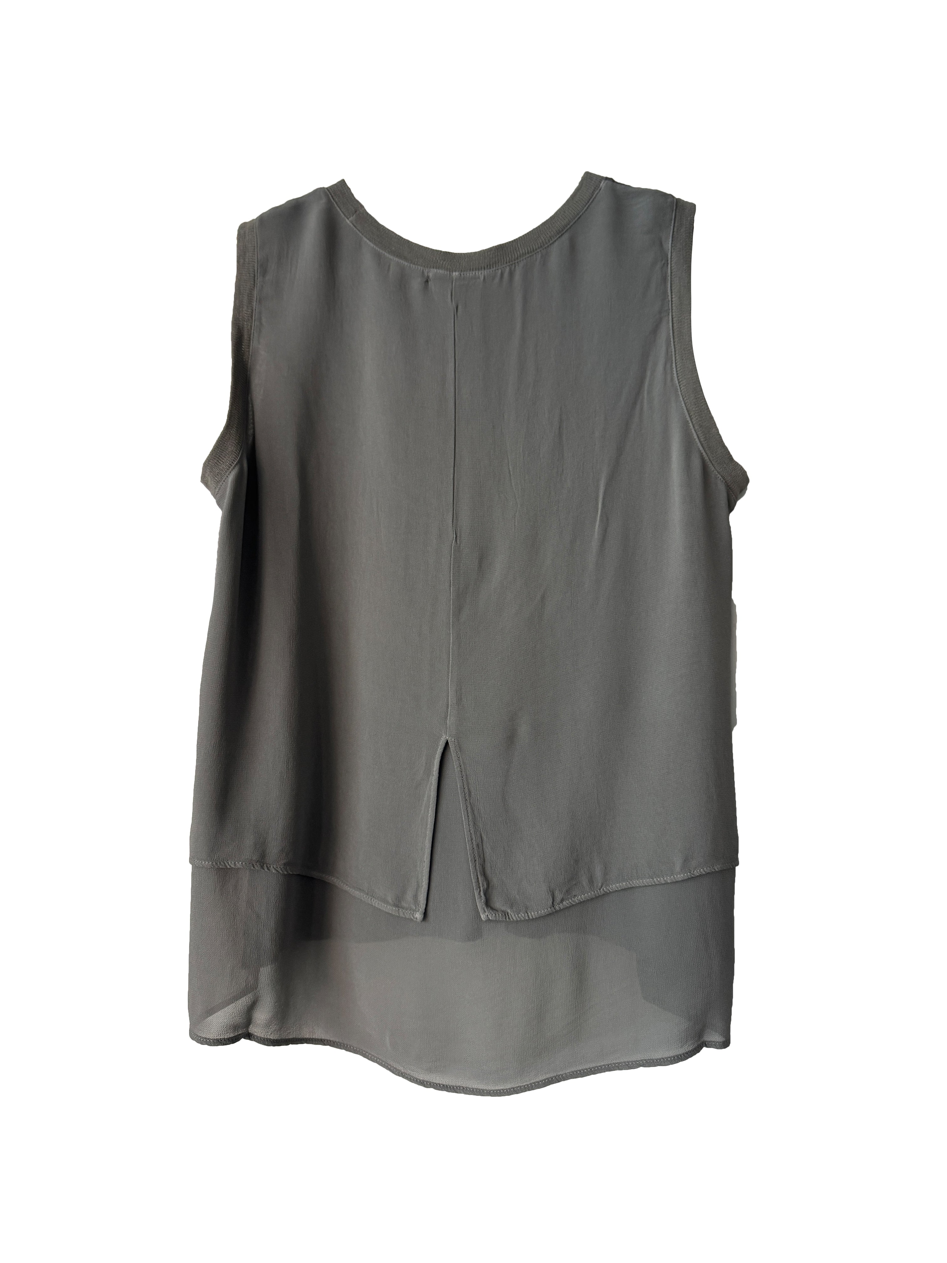 LINEN LAYER TANK GREY