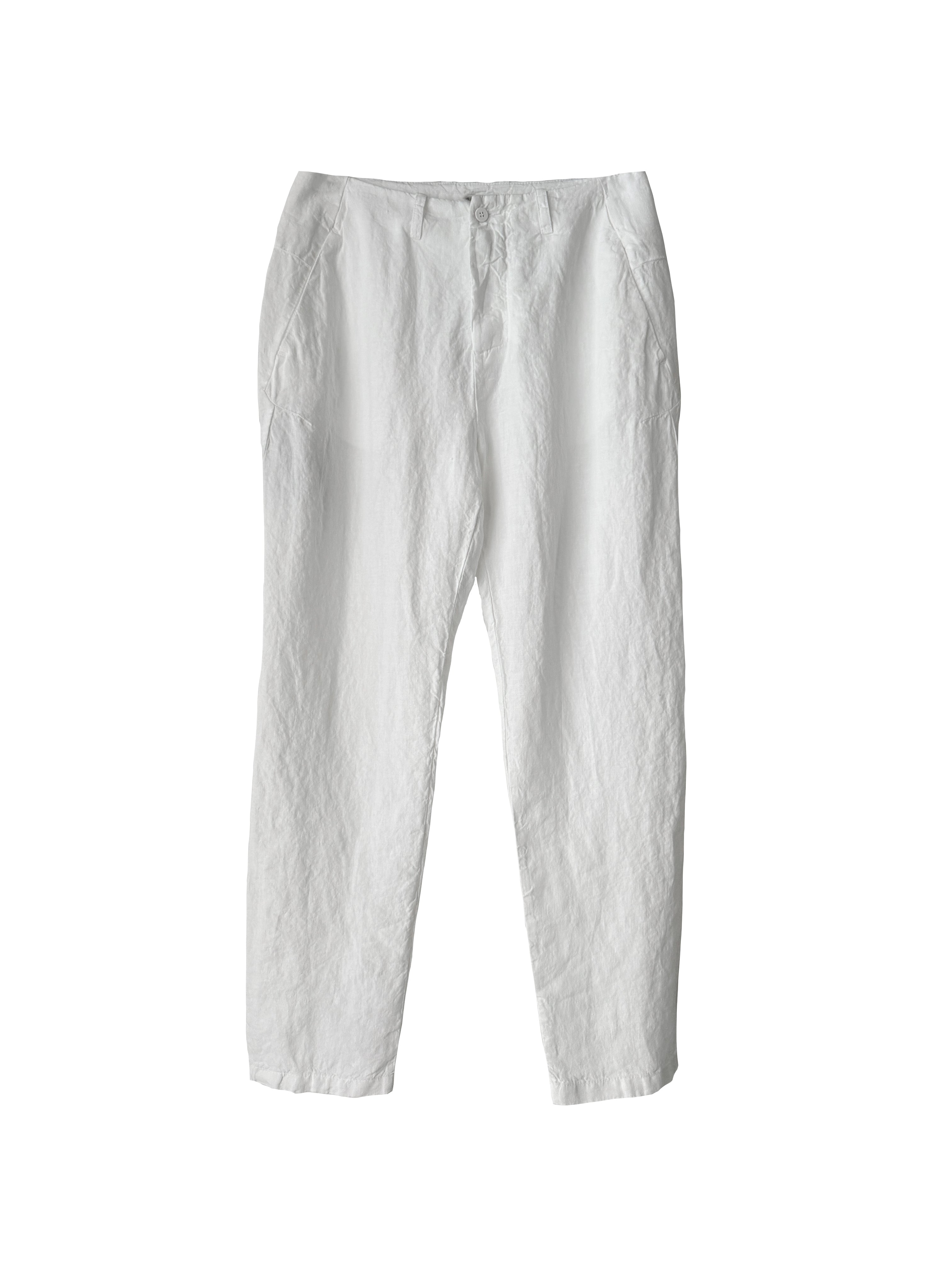 LINEN CLASSIC PANT WHITE