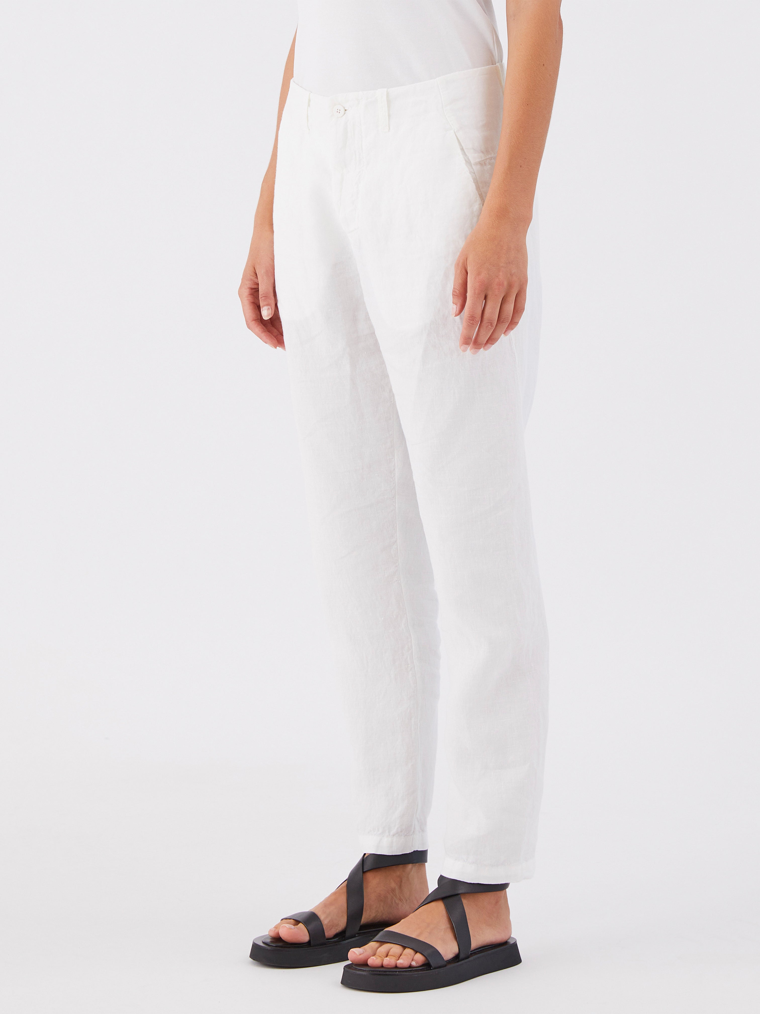 LINEN CLASSIC PANT WHITE