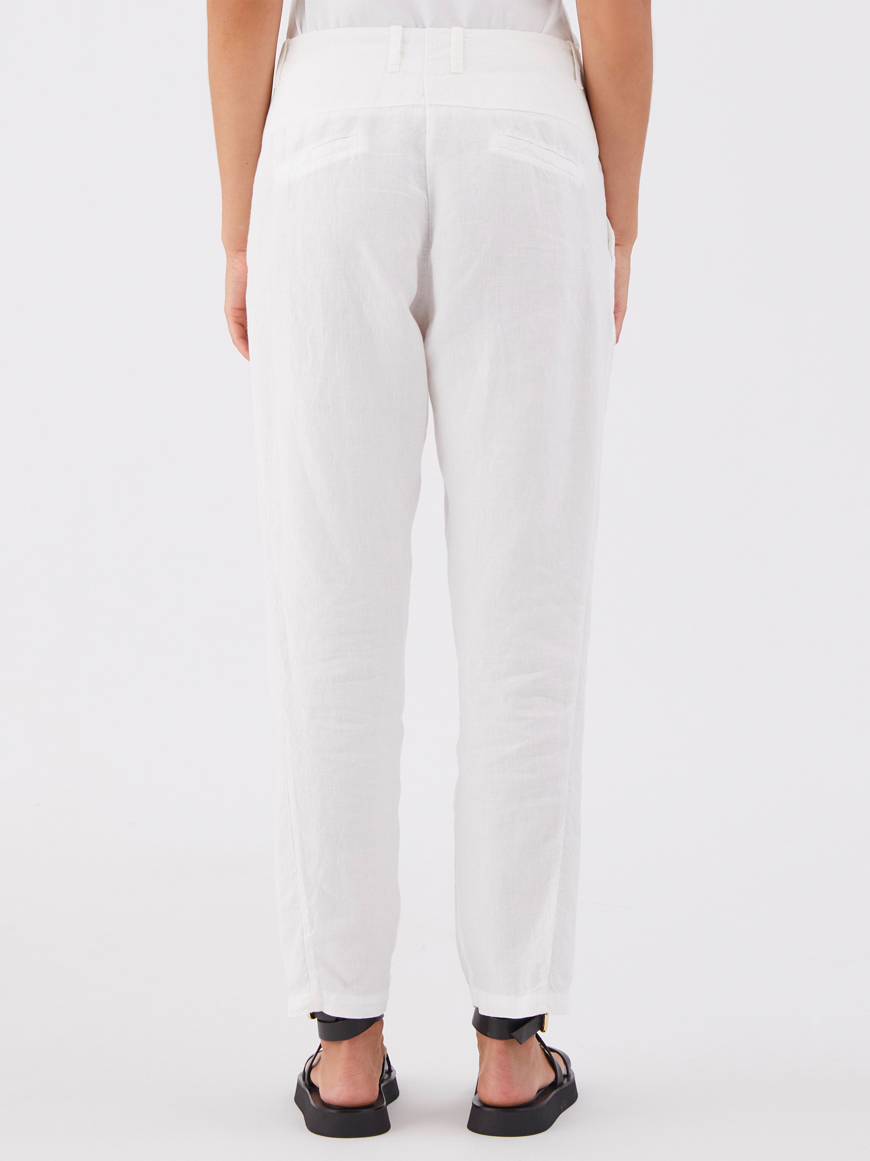 LINEN CLASSIC PANT WHITE