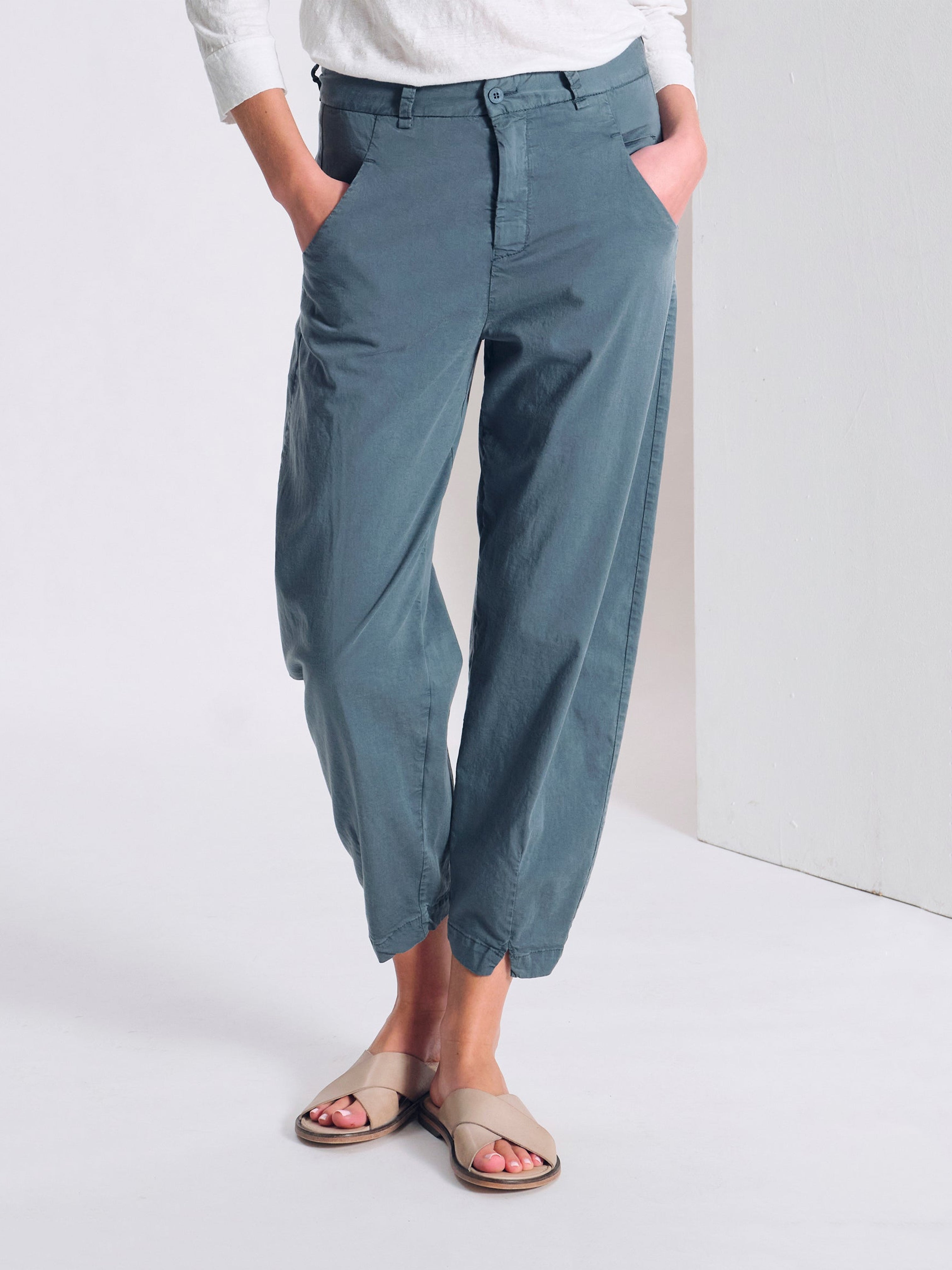 SIGNATURE STRETCH PANT BLUE SLATE