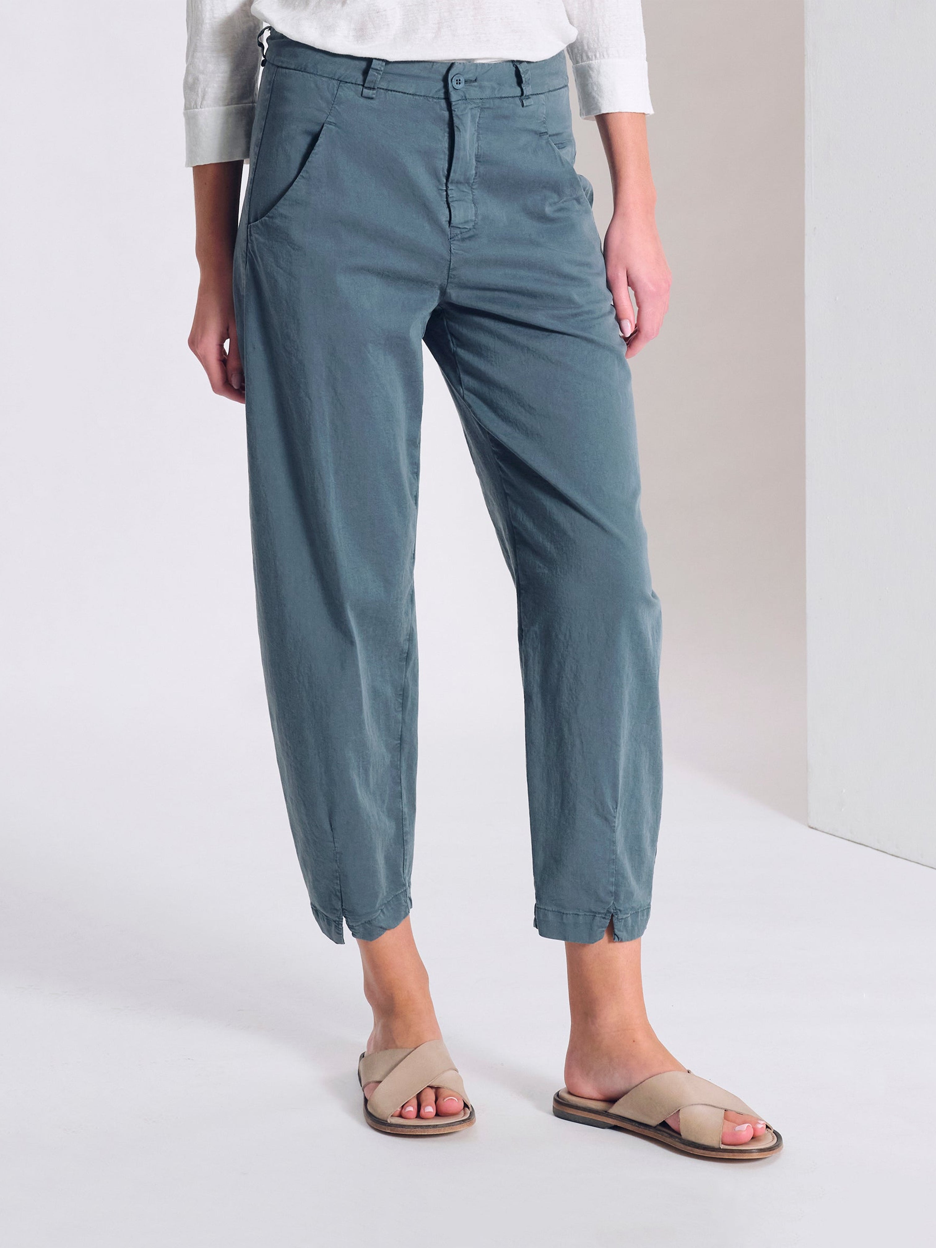 SIGNATURE STRETCH PANT BLUE SLATE
