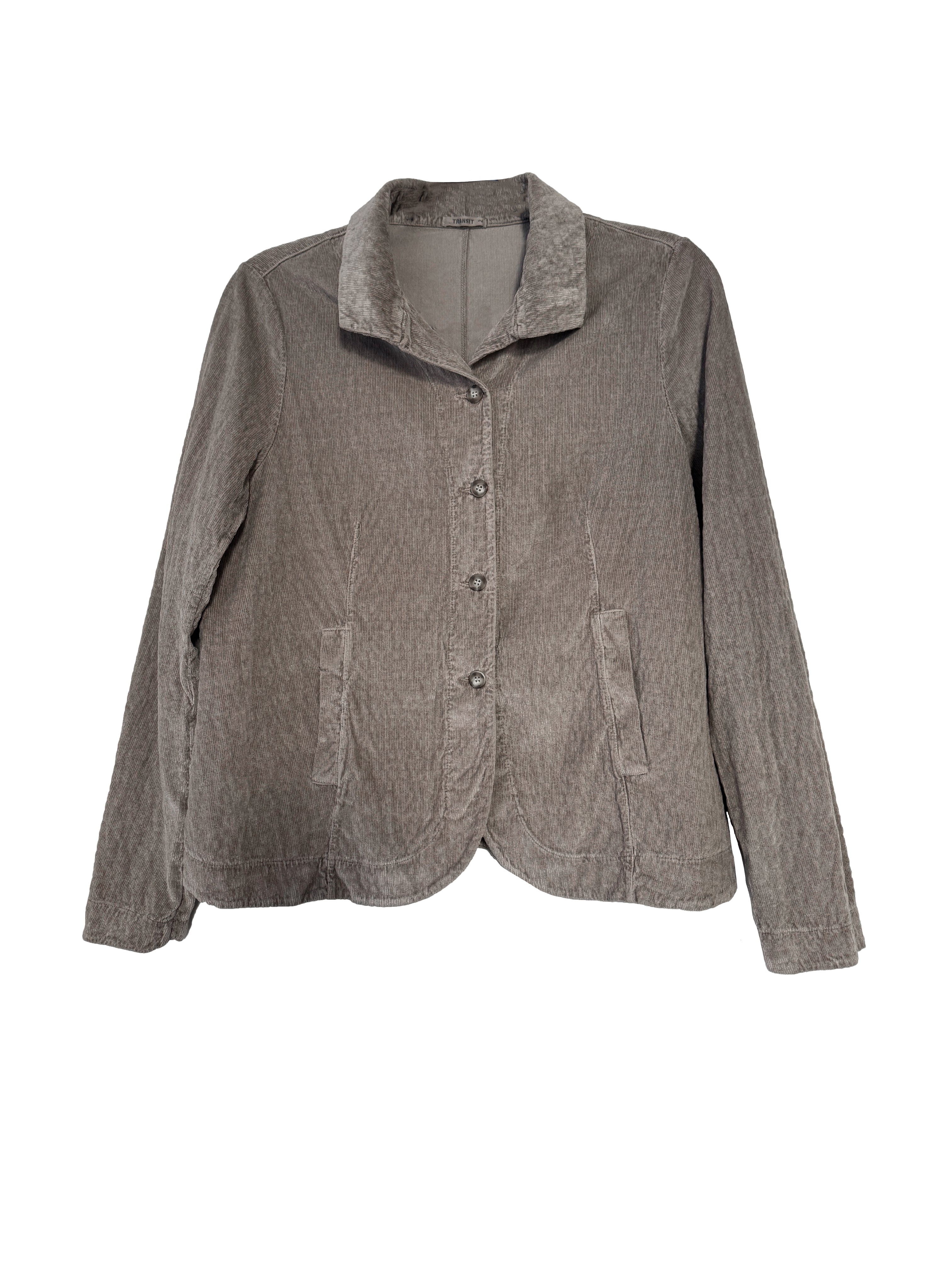 CORD RELAXED JACKET STONE