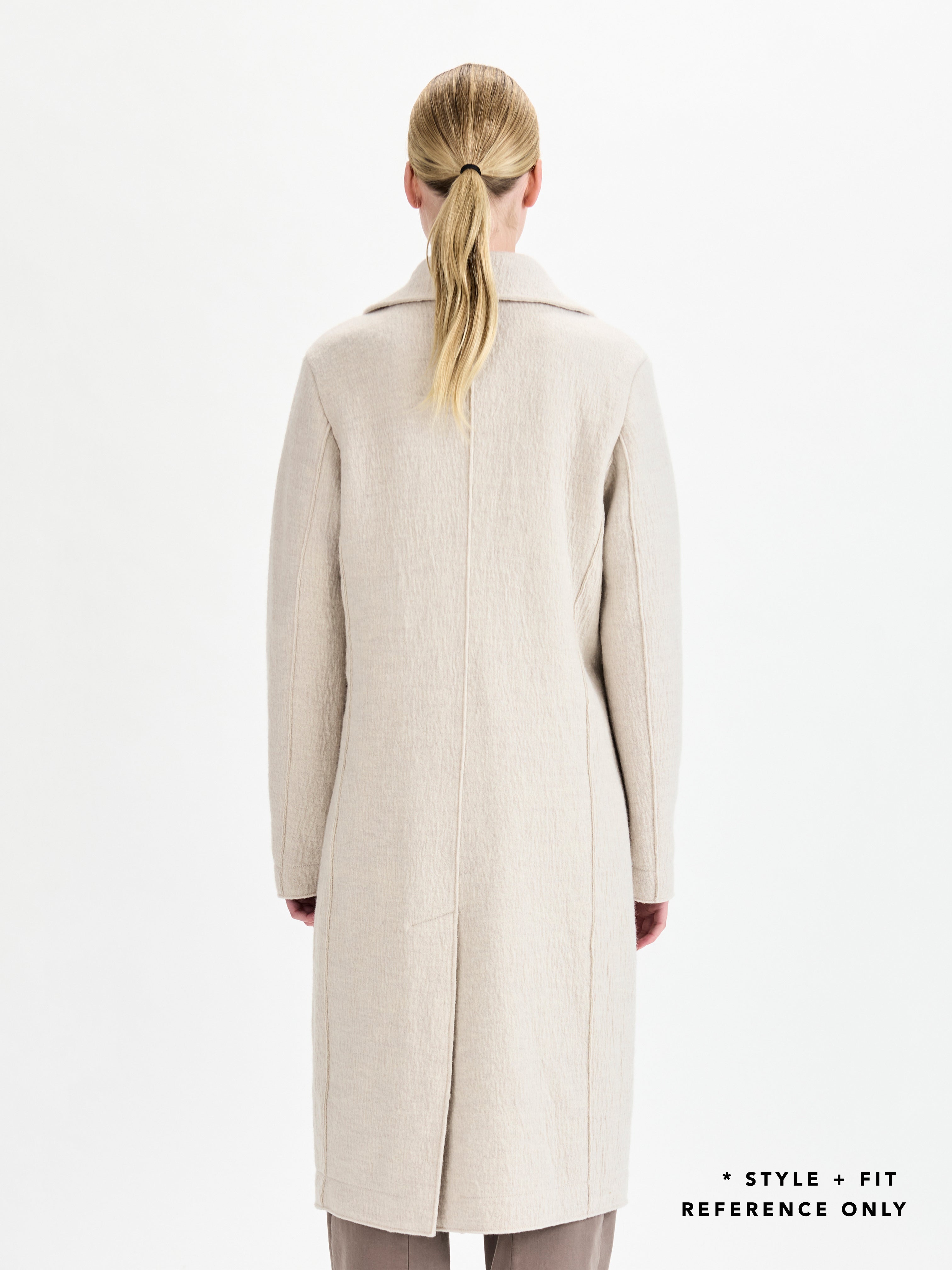 VIRGIN WOOL COAT TAUPE
