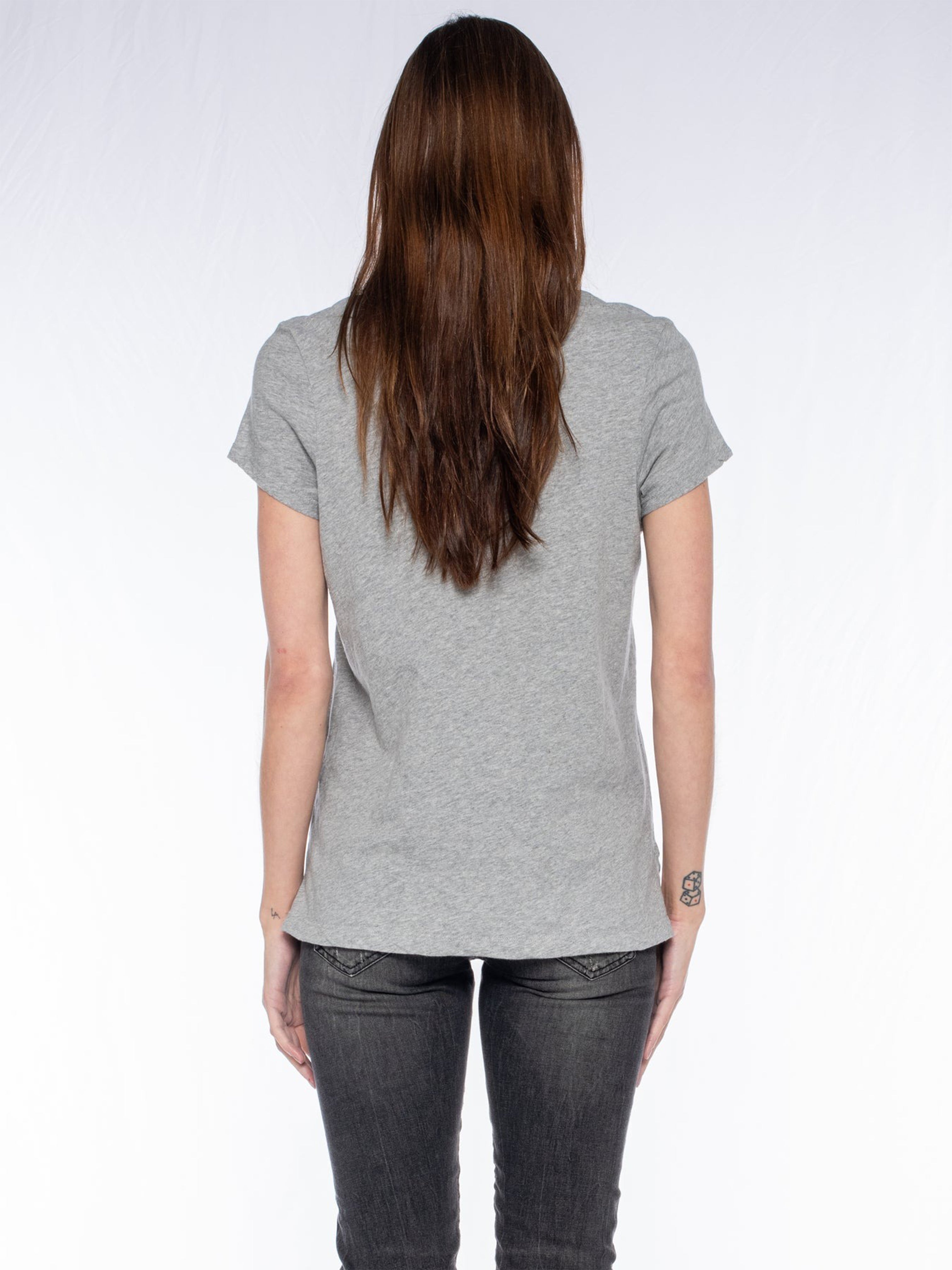 THE BOY S/S T SHIRT GREY HEATHER